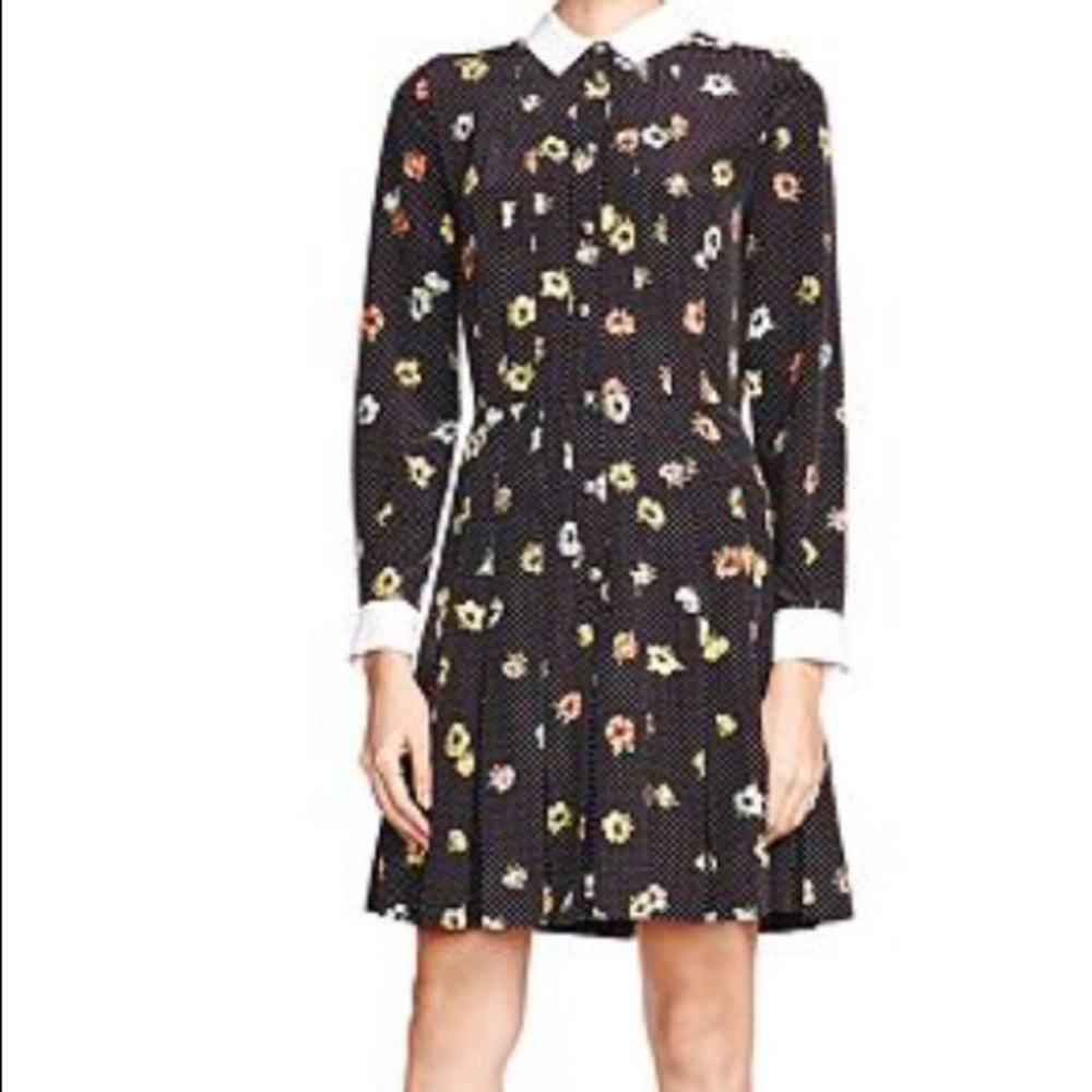 The Kooples Camelia Dots on Silk CDC dress